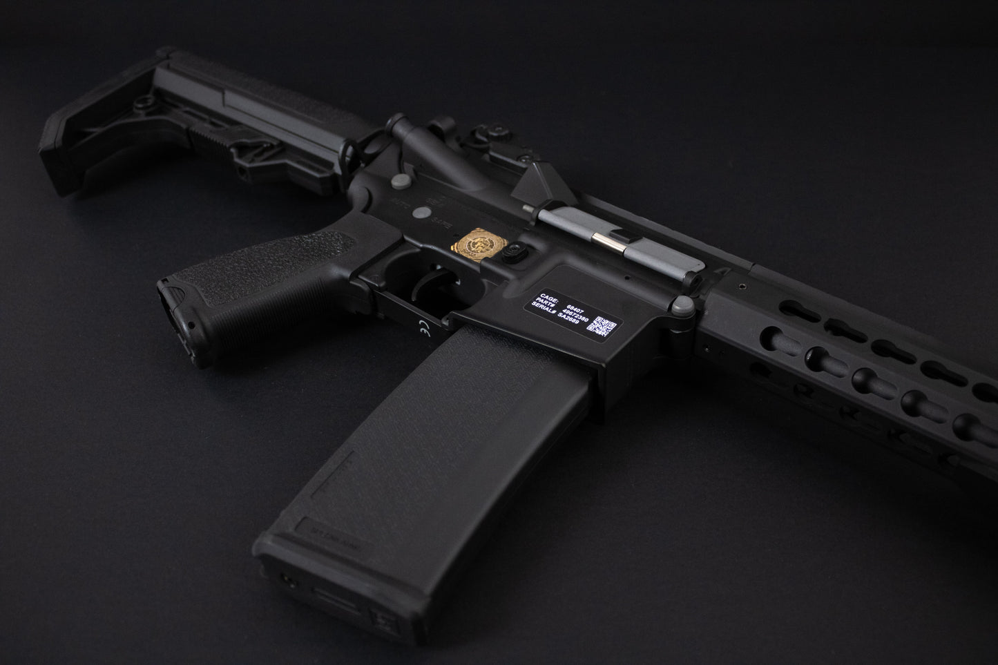 +CUSTOM+, FUCILE ELETTRICO SA-E08 EDGE RRA M4, RIS KEYMOD CARBINE, SPECNA ARMS NERO (SPE-01-033911)