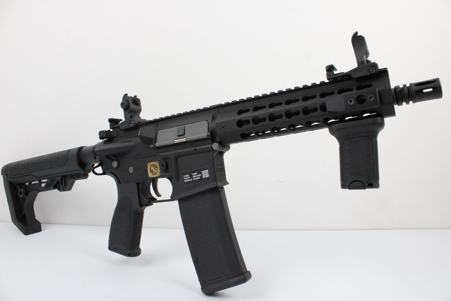 FUCILE ELETTRICO SA-E08 EDGE RRA M4, RIS KEYMOD CARBINE, SPECNA ARMS NERO (SPE-01-033911)